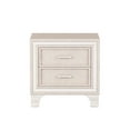 thumbnail image 3 of Beige Nightstand for Bedroom Use | Keep Things Organized, Display Decorative Items | Velvet and Particle Board Build | Quick Assembly for New Homes, 3 of 6