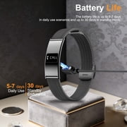VOPOCO Smart Bracelet with 2 Bands, Sleep Detection Bracelet with Multiple Sport Modes, Pedometer Smart Bracelet for Women Men Android iOS