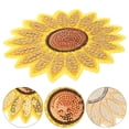 thumbnail image 1 of Phenofice 12Ud Parche Bordado Girasol Adhesivo Para Ropa Con Sin Hilos Amarillo, 1 of 6