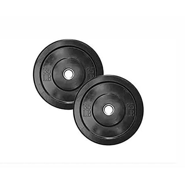Par De Bumper Rígido RVT Sports Color Negro 35 Lbs