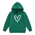 thumbnail image 5 of Ruyang Girls Oversized Heart Hoodies Fall Winter Trendy Pullover Hoodie Pocket Personalized Graphic Hooded Sweatshirts, 5 of 6