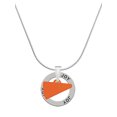 thumbnail image 1 of Delight Jewelry Acrylic 3/4" Orange Megaphone Joy Ring Charm Necklace, 18", 1 of 4