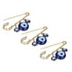 thumbnail image 3 of Pins De Ropa, Alfileres De Seguridad De Diseño único 3 Pendientes De Ojos Azules Uso Multifuncional Para La Decoración De La Ropa Para La Decoración De La Bolsa Para La, 3 of 7