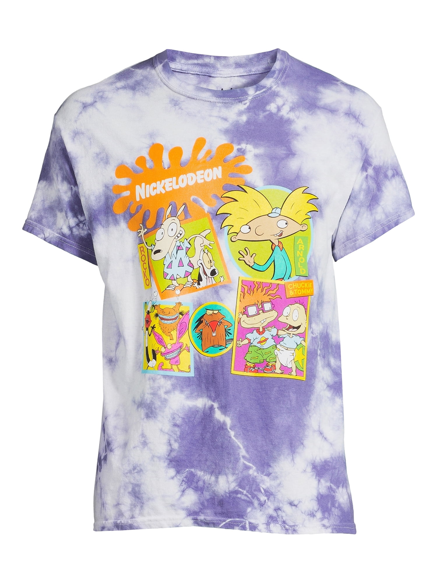Nickelodeon Men's & Big Men's Nick Toons Tie Dye Graphic Print T-Shirt