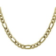 thumbnail image 2 of Avariah Solid 14K Yellow Gold 7.7mm Concave Open Figaro with Lobster Lock Chain - 28", 2 of 6