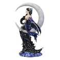 thumbnail image 3 of Large Celestial Crescent Moon Solace Fairy Statue 12"H By Nene Thomas Decor, 3 of 8