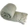thumbnail image 5 of HOME SOFT THINGS COBIJA TEJIDA REVERSIBLE MANTA LIGERA SÚPER SUAVE Y ACOGEDORA - PLATA - 127X152.4CM, 5 of 5