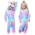 thumbnail image 2 of Colorido Unicornio Pijama Pijama Animal Disfraz Halloween Cosplay Unisex Regalos de Navida EASUIT EASUIT, 2 of 2