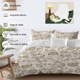 thumbnail image 4 of Vintage Spring Floral Bedding 3 Piece Duvet Cover Set Twin Size, Summer Botanical Farmhouse Soft Microfiber Comforter Cover with Zipper Closure & Pillowcases, Wrinkle & FadeResistant Quilt Cover, 4 of 9