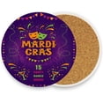 thumbnail image 2 of GZHJMY Mardi Gras Carnival Mask Feathers Drink Coasters 2PCS,Absorbent Coaster,Marble Style Ceramic Bar Coaster for Tabletop Protection,Suitable for Kinds of Cups, 2 of 6