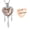 S/Rose/Red, variant on Stainless Steel Dreamcather Heart Urn Pendant Cremation Jewelry for Ashes Holder Memory Necklace Memorial Jewelry