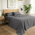 thumbnail image 6 of Ivy Union Microfiber Sheet Set - 4-Pieces - Breathable - Deep Pocket, Queen, Gray, 6 of 10