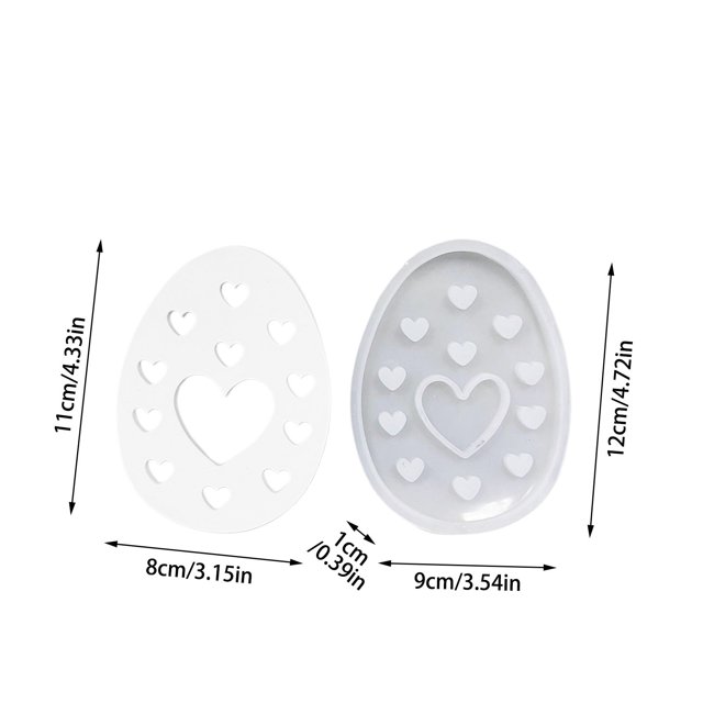JJKBVCLO Silicone Easter Silicone Easter Bunny Silicone Casting Easter Silicone Easter Egg Plaster Casting Easter Bunny Epoxy Resin Silicone Easter Crafts