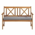 thumbnail image 2 of Alaterre Furniture Manchester Acacia Outdoor Wood 4-Piece Conversation Set, Natural, 2 of 10