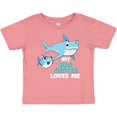 thumbnail image 3 of Inktastic My Big Sister Loves Me with Cute Sharks Boys or Girls Baby T-Shirt, 3 of 5