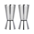thumbnail image 1 of 2 tazas medidoras de acero inoxidable de doble cabezal, dispositivo de medición para cócteles y vinos, taza medidora en capas para restaurantes y bares, 1 of 6