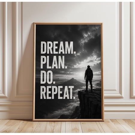 Motivational Poster Motivational Print Motivation Wall Art Inspirational Quote Wall Art Home Gym Decor Office Decor Entrepreneur Mind Bedroom Decor Poster Unique Edition 3 Poster Print Only