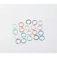 thumbnail image 7 of HOOUN 40PC Surgical Stainless Steel Nose Open Ring Hoop Pierce Ring Body Pin Jewelry-Silver, 7 of 7
