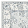 thumbnail image 2 of SAFAVIEH Micro-Loop Larry Floral Bordered Wool Area Rug, Light Blue/Ivory, 5' x 8', 2 of 4