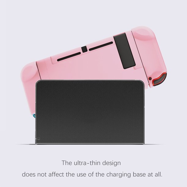Kuymtek 4 fundas para consola de juegos con tapas para los pulgares para el kit protector de interruptores (rosa)