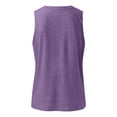 thumbnail image 5 of WTXUE Tank Tops Sleeveless, Scoop Neck Cotton Summer Pleated Tank for Women 2024 Loose V Neck Flowy Solid | Casual for Women Purple XXL, 5 of 5