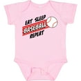 thumbnail image 3 of Inktastic Eat, Sleep, Baseball, Repeat Boys or Girls Baby Bodysuit, 3 of 5