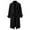 Black, variant on Contemporary Men's Lined Cotton Flannel Jacket - Plaid Button Up Shirt Coat with Pocket, and Warm Army Green XL