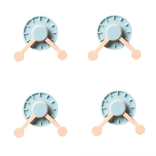 Soporte Para Pegatinas Sin Perforaciones, Gancho Para Máscara,4 Ganchos Giratorios Para Reloj Cateissary HA027679-03