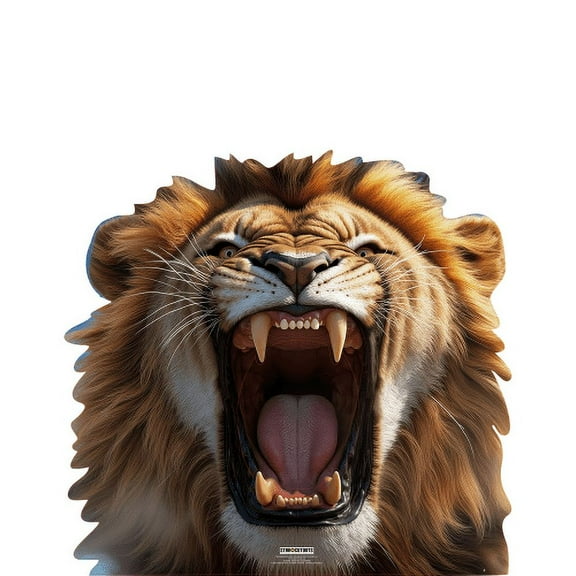 SC2571 Lion Head Stand-in Cardboard Cutout Standee Standup