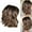 Khaki, variant on human hair wigs for women Long Hair Brown Gradient Fiber Head Cover Rose Net Adult Female Costume Wigs Toupees, Khaki