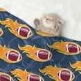 thumbnail image 2 of Disketp Burning Rugby Balls Dog Blanket/Bed Cover for Dogs and Cats,Puppy Essentials-Small, 2 of 8