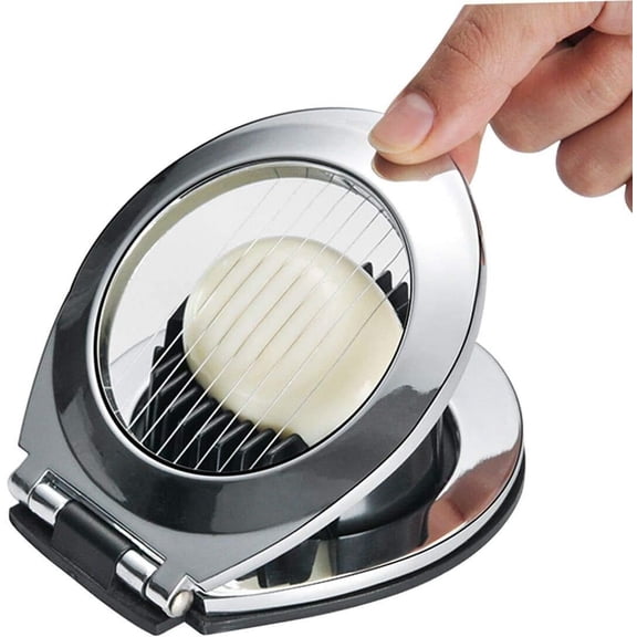 Egg Slicer Egg Cutter Egg Wedger For Hard Boiled Eggs,Stainless Steel Wire with 3 Slicing Styles Cooked egg cutter