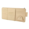 thumbnail image 1 of Organizador de visera para coche, organizador de bolsa de almacenamiento, bolsillo para visera de coche, Interior automático Beige con Cremallera Zulema Organizador de parasol, 1 of 8