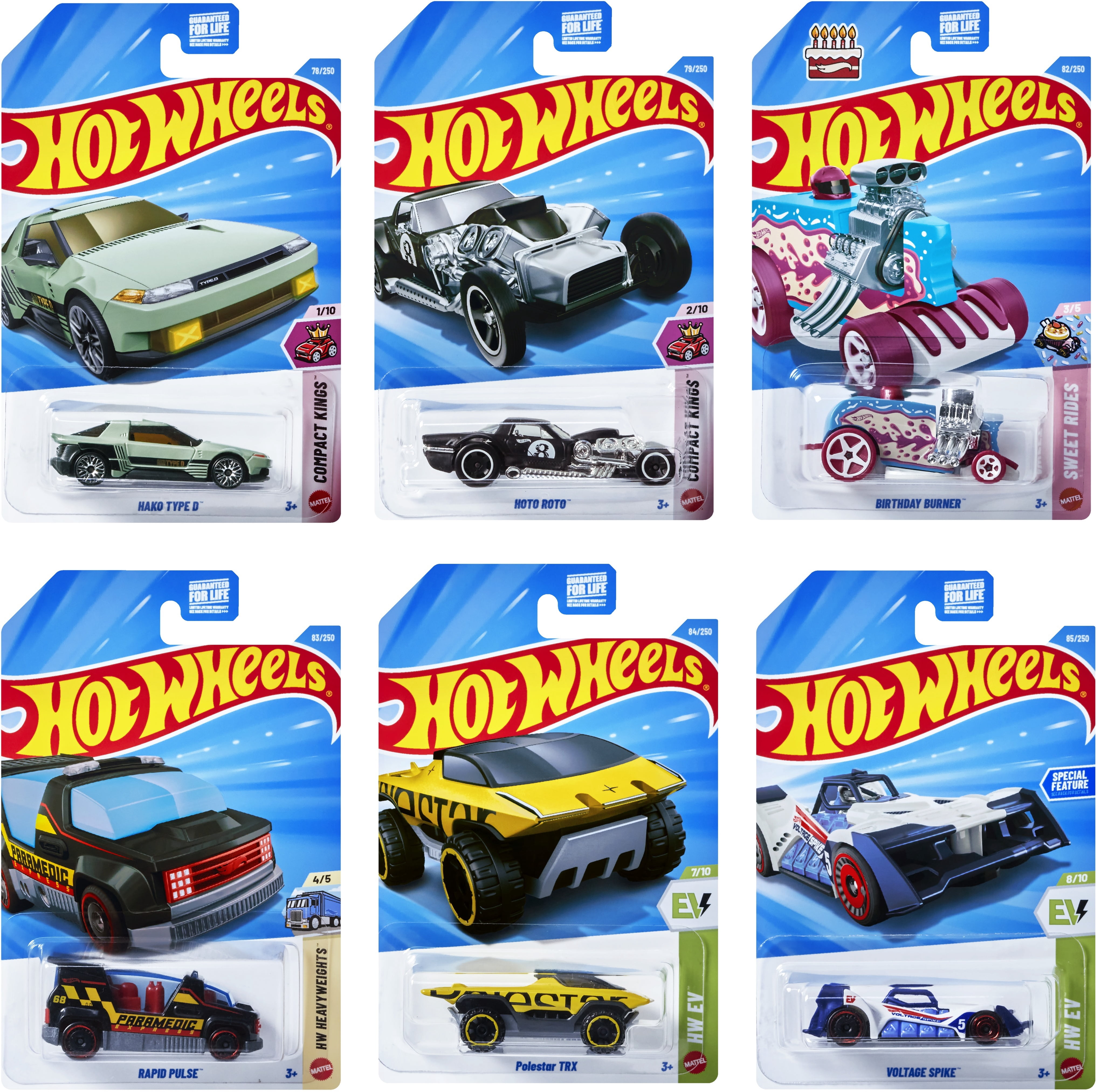 Hot Wheels Basic 1:64 Car 72-Piece D Assortment