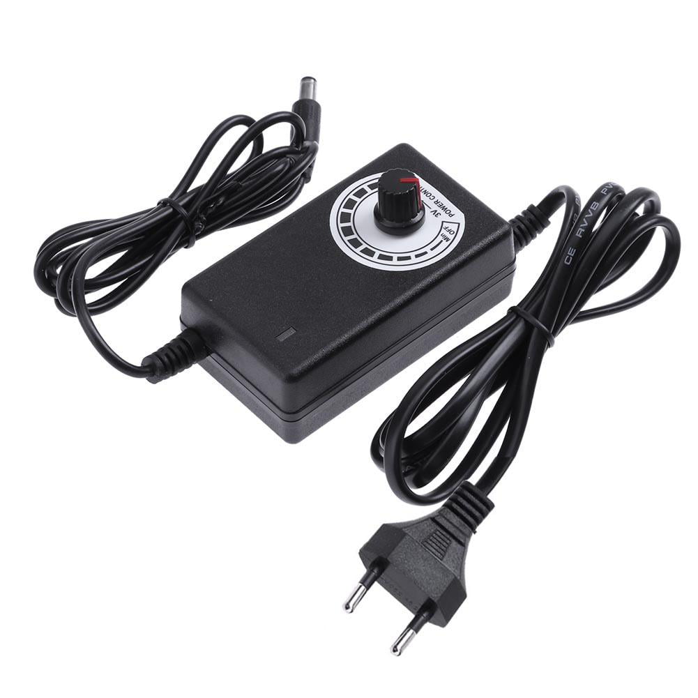 AC to DC Adapter 3-12V 2A Adjustable Power Supply Motor Speed Controller 