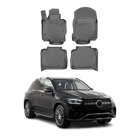 OMAC Floor Mats Liner for Mercedes GLE Class V167 2020-2025 Rubber TPE Black 4x