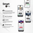thumbnail image 3 of Black Smart Digital Business Card Tag – Nfc Tap-to-Share, No App Needed, Portable Adhesive, 3 of 7