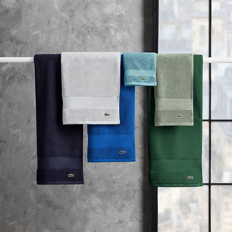 (SET OF 4) Lacoste bath towel 30”x 52” 100% cotton light blue