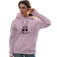 thumbnail image 2 of Go All Out Bunny Face With Sunglasses Sweatshirt Hoodie Mens/Youth, 2 of 4