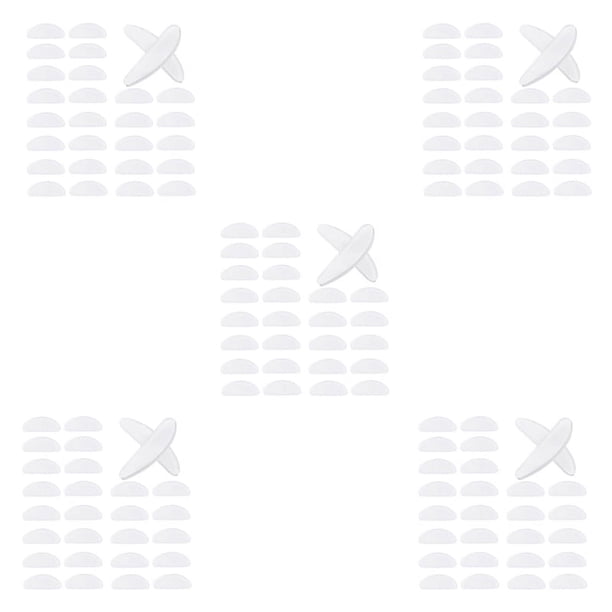 90 Pares Anteojos Almohadillas para la Nariz Gafas Almohadillas de Nariz Antideslizante de Silicona Adhesivo para Gafas Gafas de Sol (Transparente, 1.5mm)