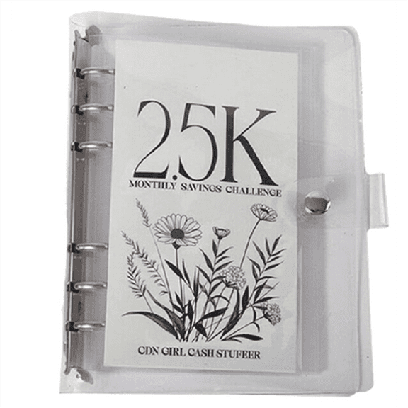 12-Month Envelopes Money Saving Challenge Binder, 12 Month Savings Challenge, Binder 2.5K