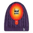 thumbnail image 2 of Heat Holders - Womens Ribbed Cable Knit Fleece Lined Thermal Knitted Beanie Hat, 2 of 2