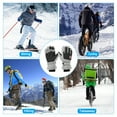 thumbnail image 7 of Uxcell Winter Ski Snow Gloves, 1 Pair Waterproof Touchscreen Winter Warming Gloves Grey-black, 7 of 7