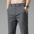 2023 Autumn Pants Mens Stretch Korean Casual Slim Fit Elastic Waist
