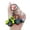 Green, variant on Mini Engineering Cars Charm Keychain Pull Back Cartoon Toy Car Keychain Pendant Anti-Detachable Hook Decompression Tool