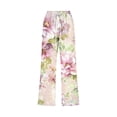 thumbnail image 4 of QATAINLAV Women's Boho Floral Print Capri Pants with Pockets Summer Casual Loose Fit Drawstring High Waist Capris Straight Leg Beach Cropped Trousers Multicolor S Sale of The Day, 4 of 6