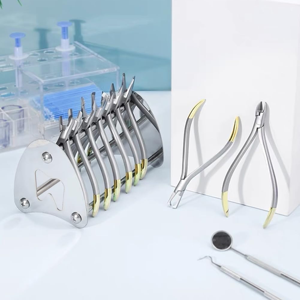 Stainless Steel Plier Rack Jewelry Pliers Rack Shelf Dental Plier Forceps Organizer Collapsible Metal Plier Rack DIY