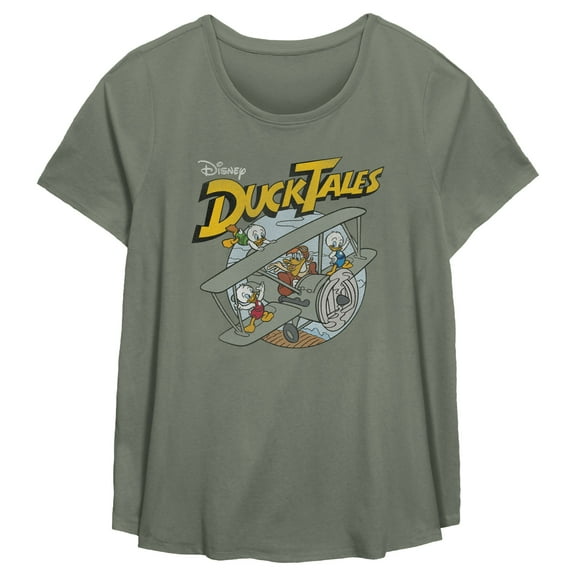 Women's DuckTales Ducks Biplane Graphic T-Shirt