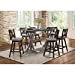 thumbnail image 4 of Homelegance Amsonia Decor Swivel Bar Counter Height Chair Stool, Black (2 Pack), 4 of 10