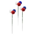 thumbnail image 2 of Patriotic Ball Hobby Set, Independence Day Decorations, 4Th of July Yard Decorations, Fourth of July Table Decor, 3-Pack 8 Inch Red White Blue Tri-Color Ball Sprays for Vase, 2 of 6